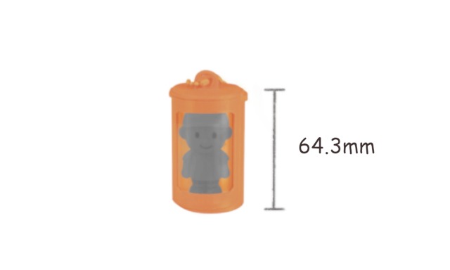 蓋の突起部を除いた高さの説明