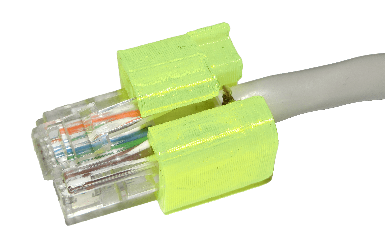 LANケーブルの爪折れ防止を防ぐLAN爪折防止カバー紹介へのリンク。後付け可能！